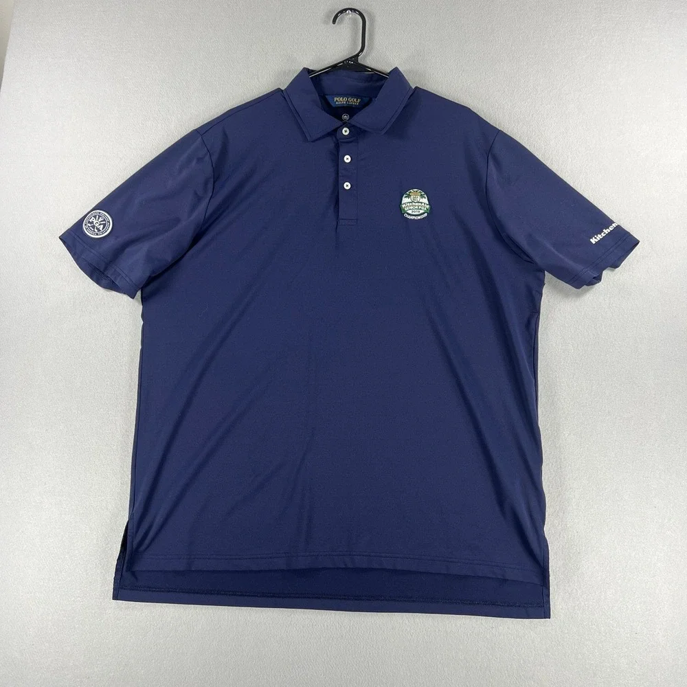 Polo Ralph Lauren Wicking 2019 Oak Hill Senior PGA Navy Men Size XL Golf Stretch